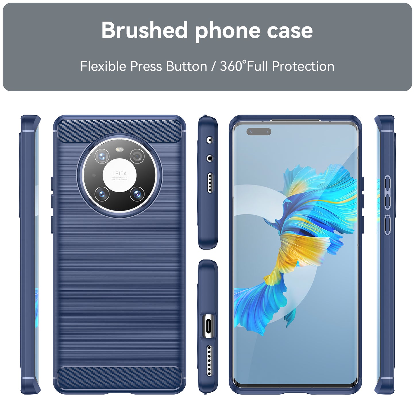 For Huawei Mate 40E Pro / Mate 40 Pro 5G / 4G Case Anti-scratch Brushed TPU Cell Phone Cover