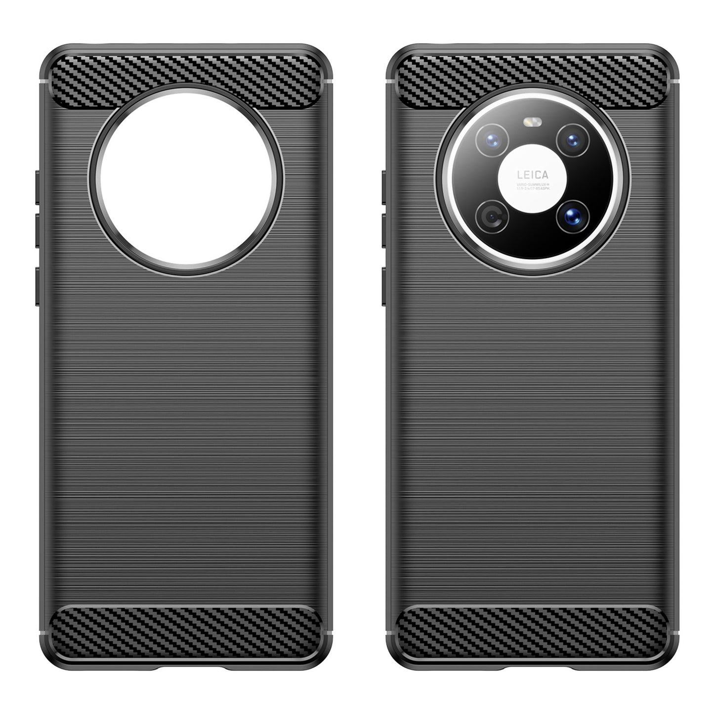 For Huawei Mate 40E / Mate 40 Case Slim-Fit Carbon Fiber Texture Phone Cover TPU Shell