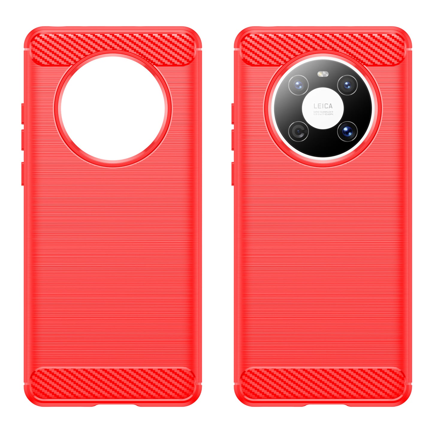 For Huawei Mate 40E / Mate 40 Case Slim-Fit Carbon Fiber Texture Phone Cover TPU Shell