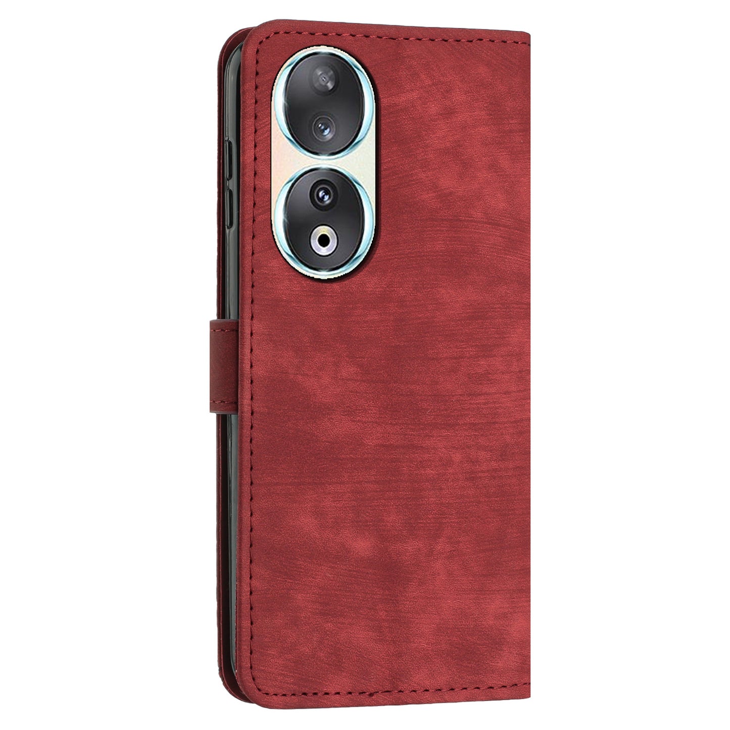 For Honor 90 Case Wallet Stand Crossbody Leather Phone Cover with Shoulder Strap