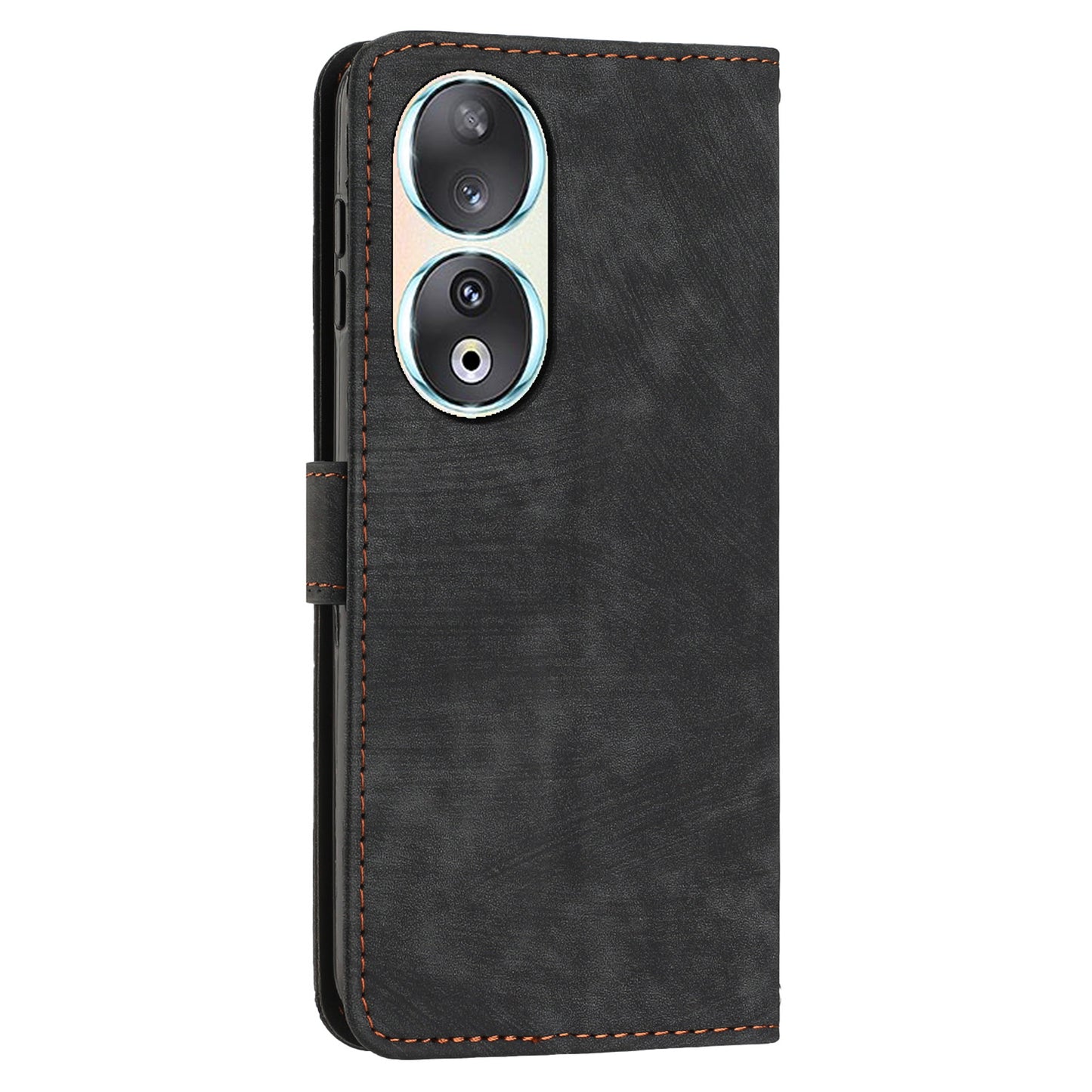 For Honor 90 Case Wallet Stand Crossbody Leather Phone Cover with Shoulder Strap