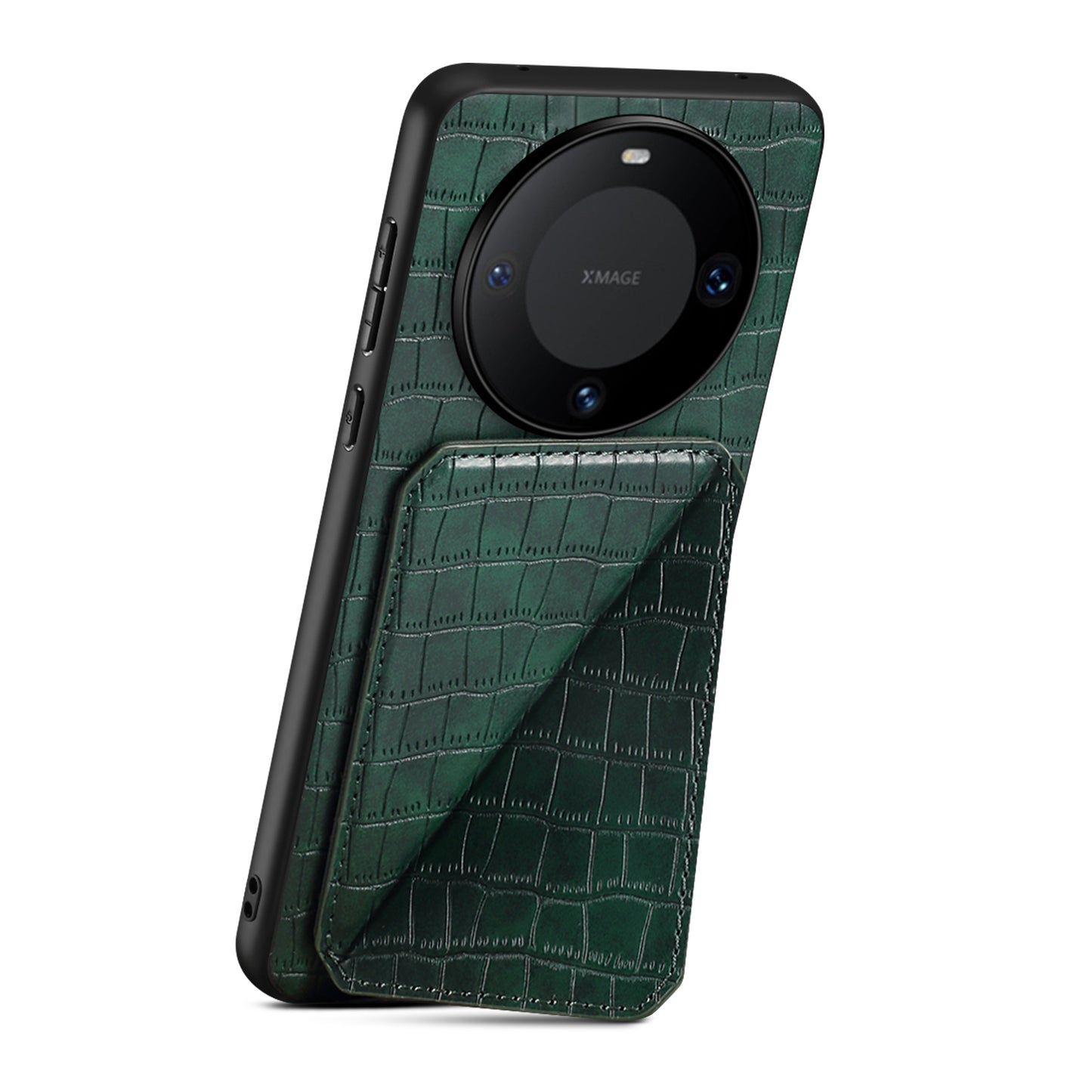 For Huawei Mate 60 Pro / 60 Pro+ Case Card Holder Crocodile Texture PU Leather+PC+TPU Phone Cover