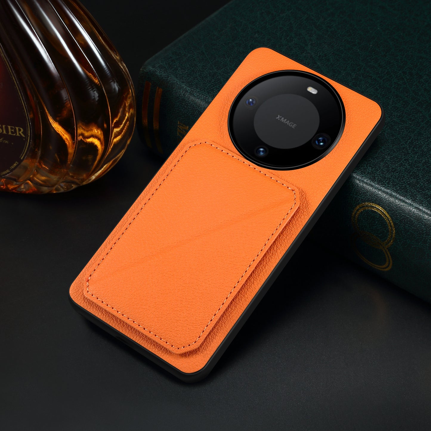 For Huawei Mate 60 Pro / 60 Pro+ Case Calf Texture PU+PC+TPU Phone Shell with Card Slot