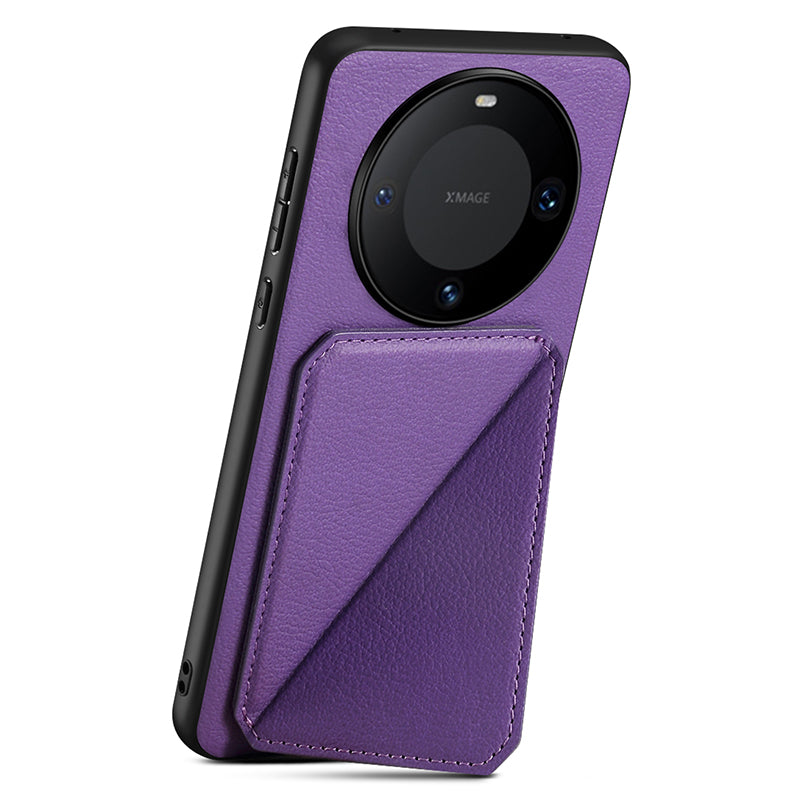 For Huawei Mate 60 Pro / 60 Pro+ Case Calf Texture PU+PC+TPU Phone Shell with Card Slot