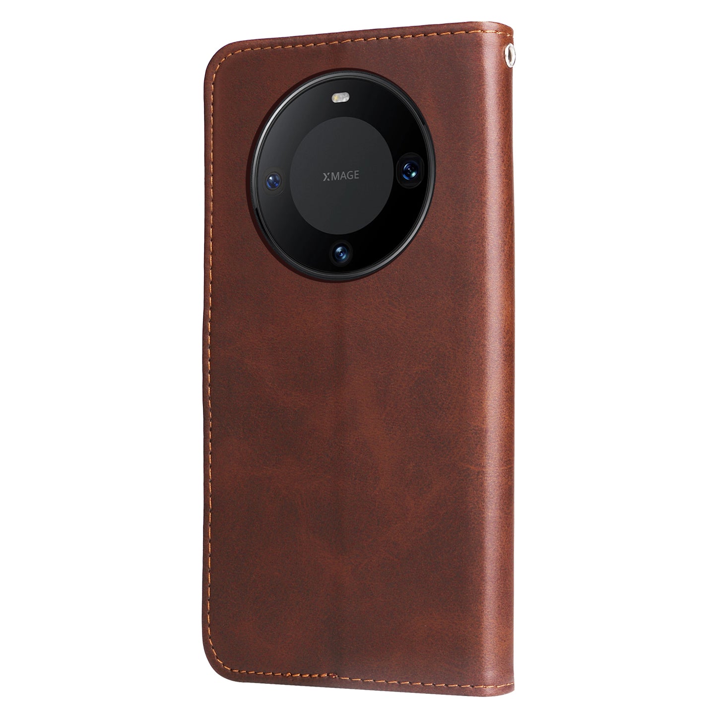 For Huawei Mate 60 Pro Case Shockproof Calf Texture Zipper Wallet Stand Smartphone Cover