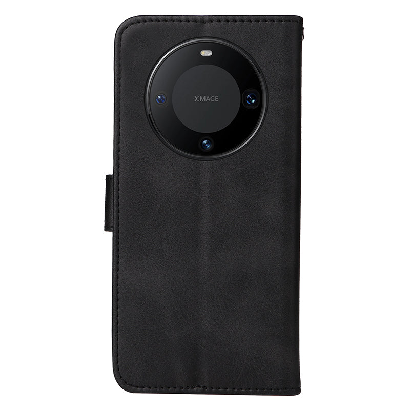 For Huawei Mate 60 Pro Case Calf Texture Wallet Stand PU Leather Protection Cell Phone Cover