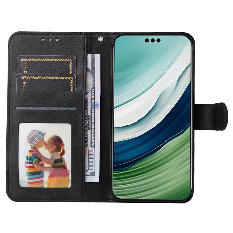 For Huawei Mate 60 Pro Case Calf Texture Wallet Stand PU Leather Protection Cell Phone Cover