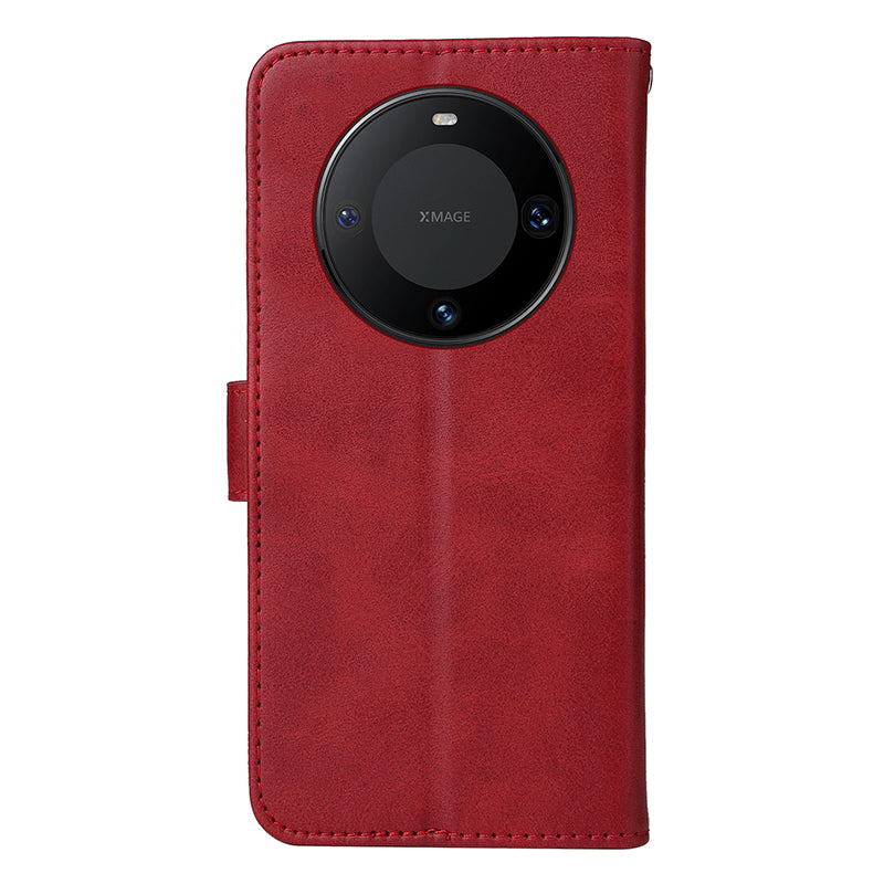 For Huawei Mate 60 Pro Case Calf Texture Wallet Stand PU Leather Protection Cell Phone Cover