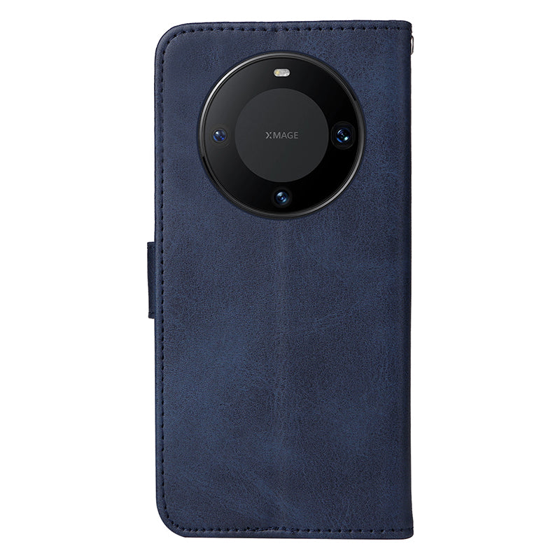 For Huawei Mate 60 Pro Case Calf Texture Wallet Stand PU Leather Protection Cell Phone Cover