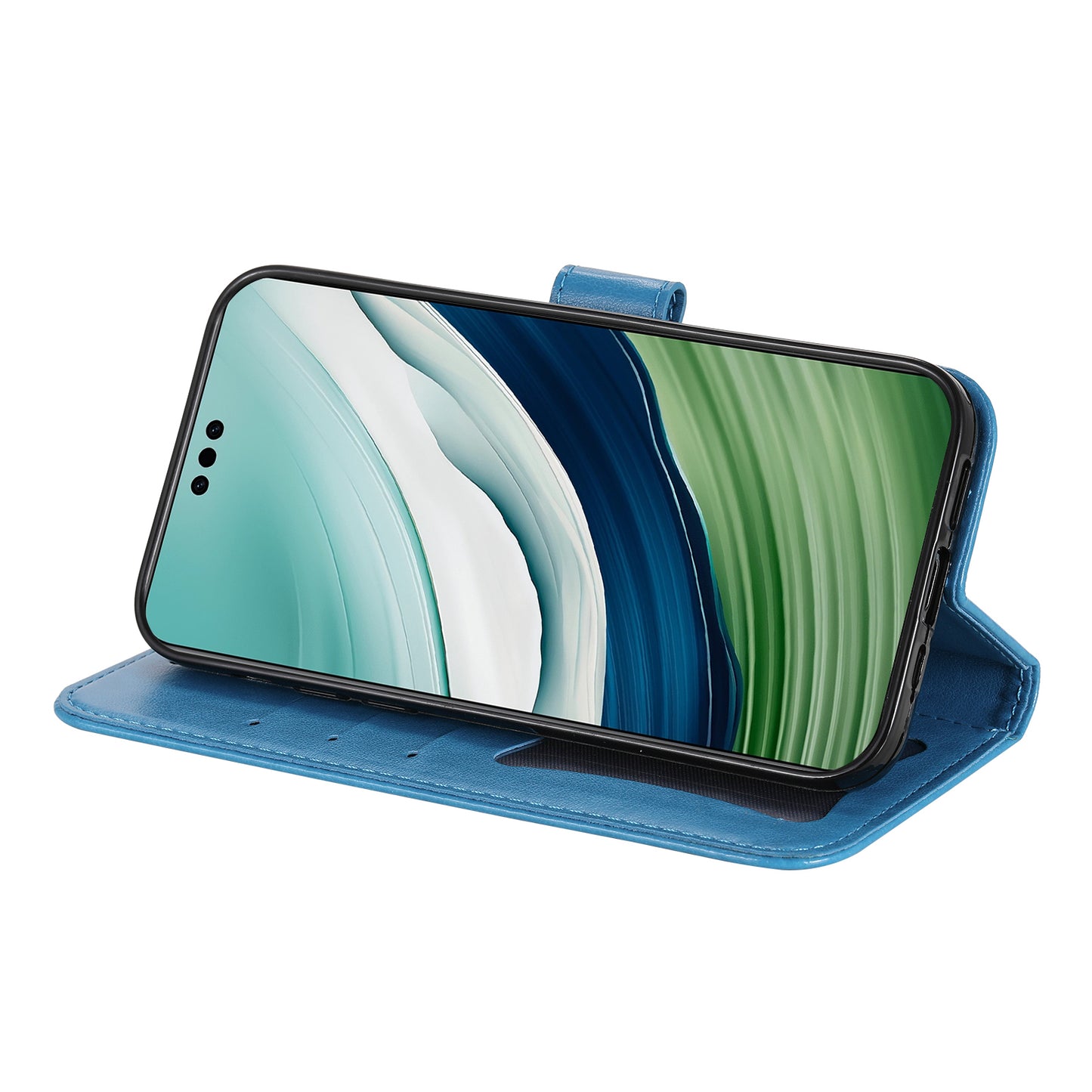 For Huawei Mate 60 Pro Case Flower Imprinted PU Leather Stand Cover Anti-drop Wallet