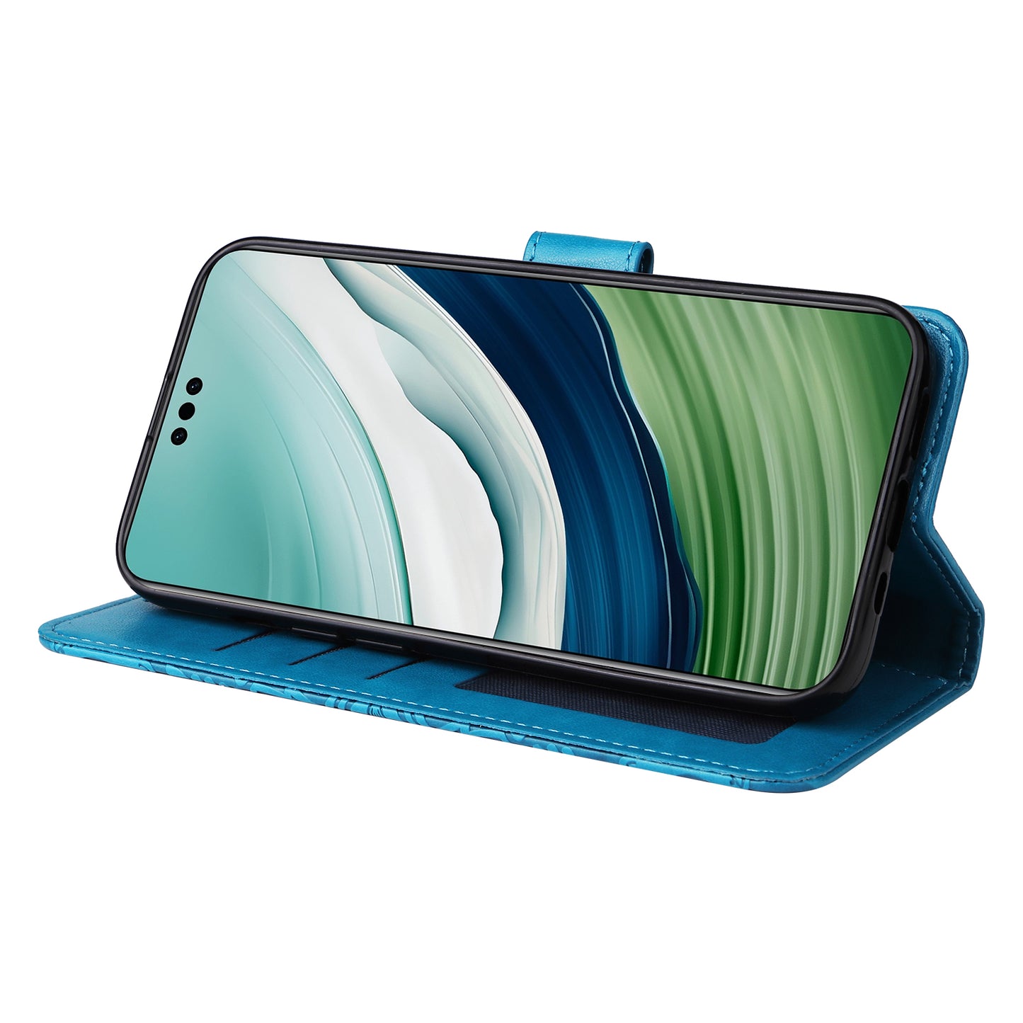 For Huawei Mate 60 Pro Case Wallet Stand Shell PU Leather Sunflower Imprinted Phone Cover