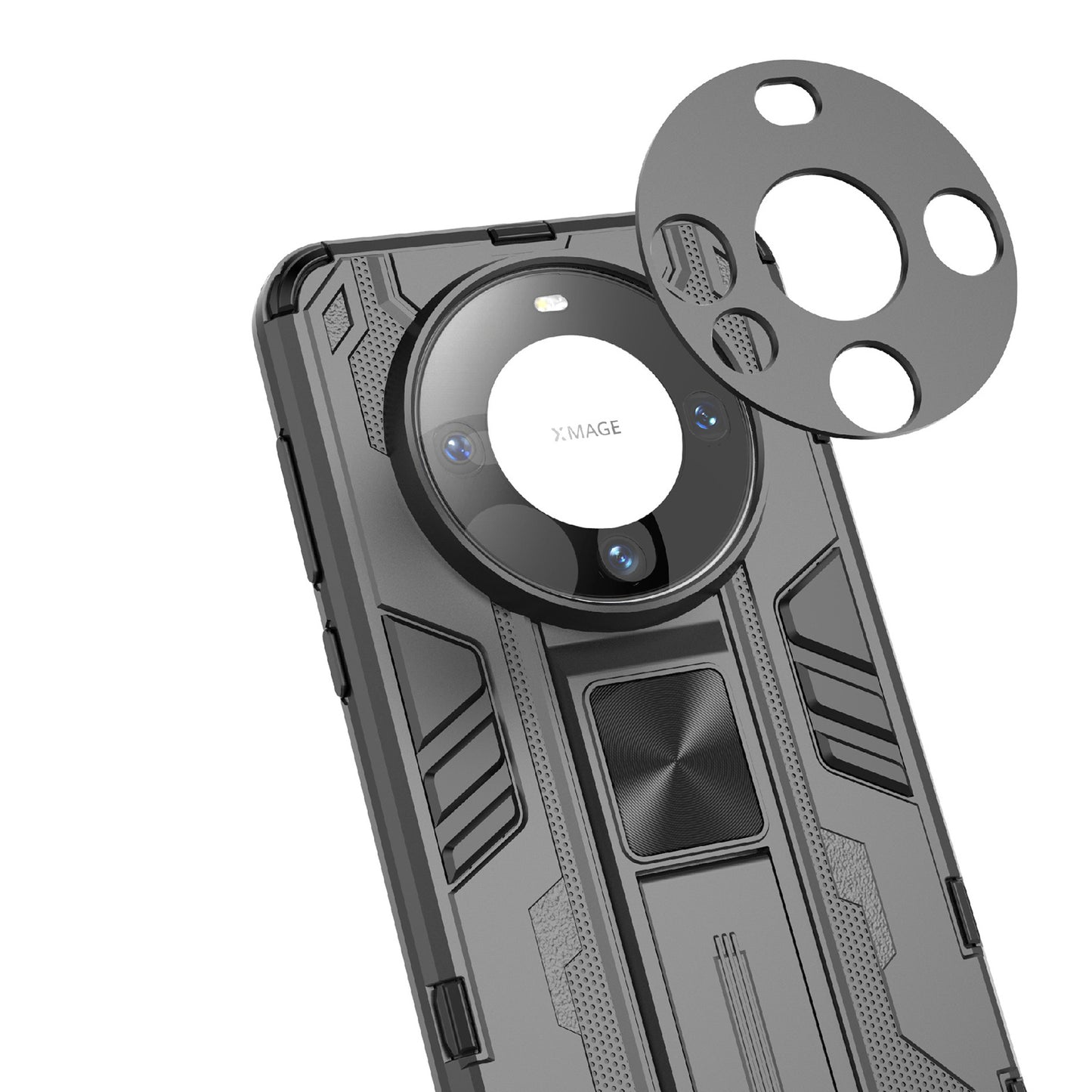 For Huawei Mate 60 Case with Kickstand Combo PC+TPU Phone Cover
