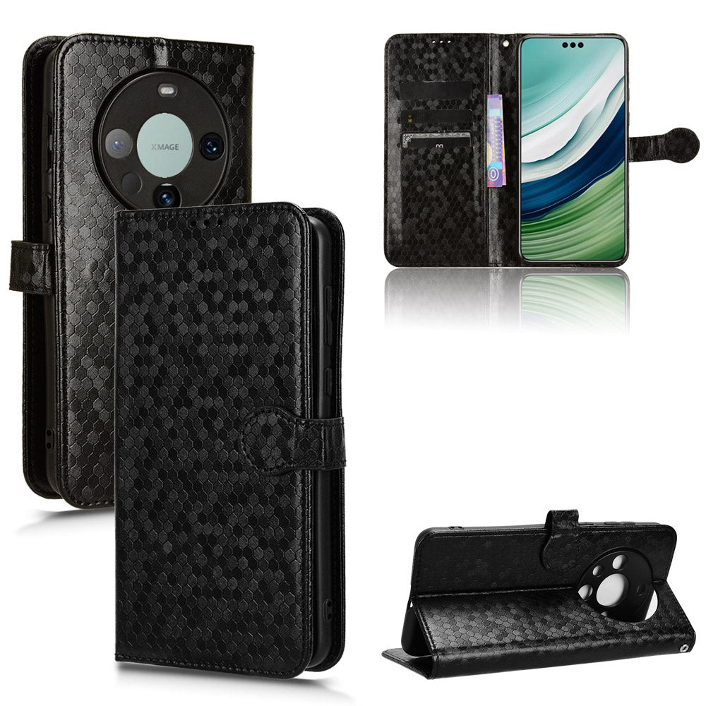 For Huawei Mate 60 Cover Imprinted Wallet PU Leather Stand Phone Case