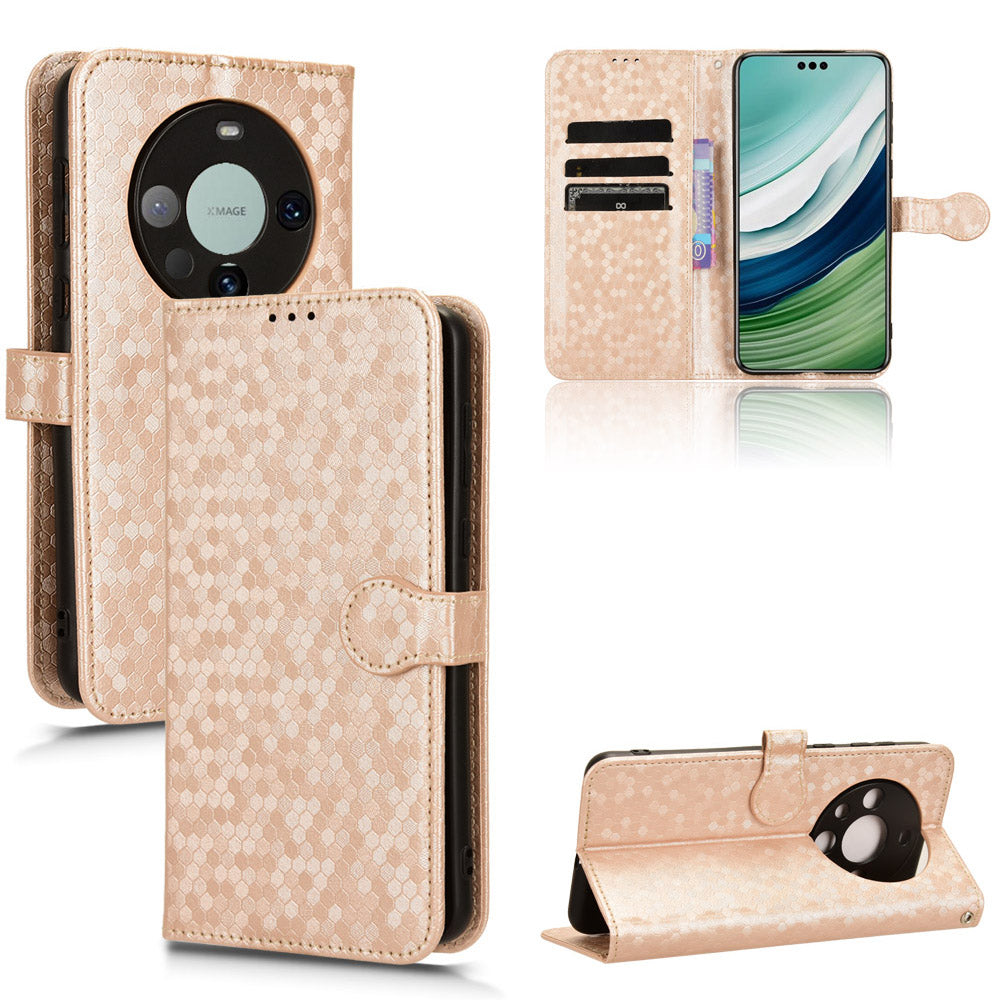 For Huawei Mate 60 Cover Imprinted Wallet PU Leather Stand Phone Case