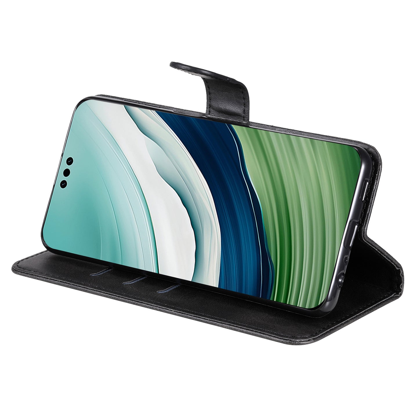 For Huawei Mate 60 Case Anti-Scratch Shell Zipper Pocket Wallet Stand Phone Cover