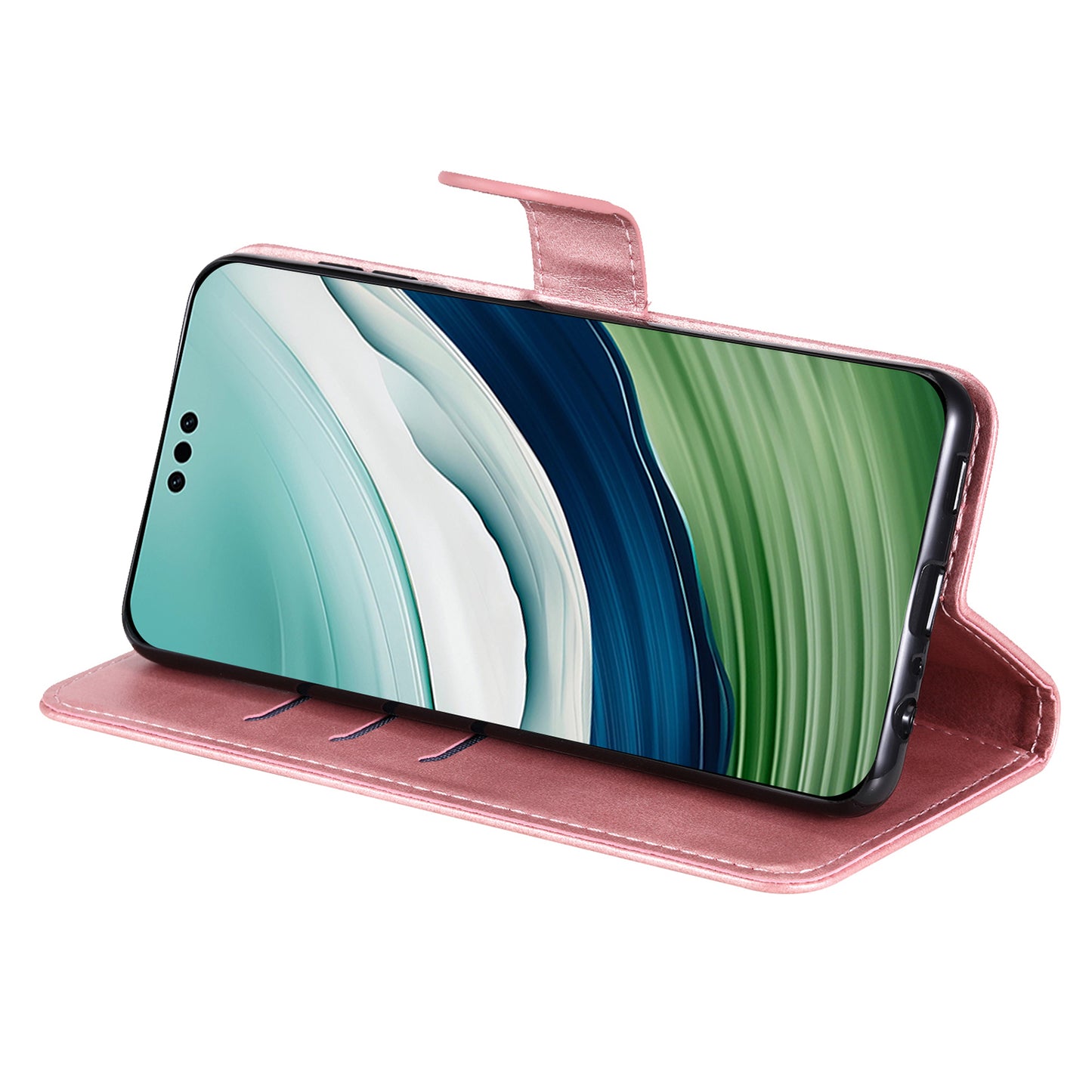 For Huawei Mate 60 Case Anti-Scratch Shell Zipper Pocket Wallet Stand Phone Cover
