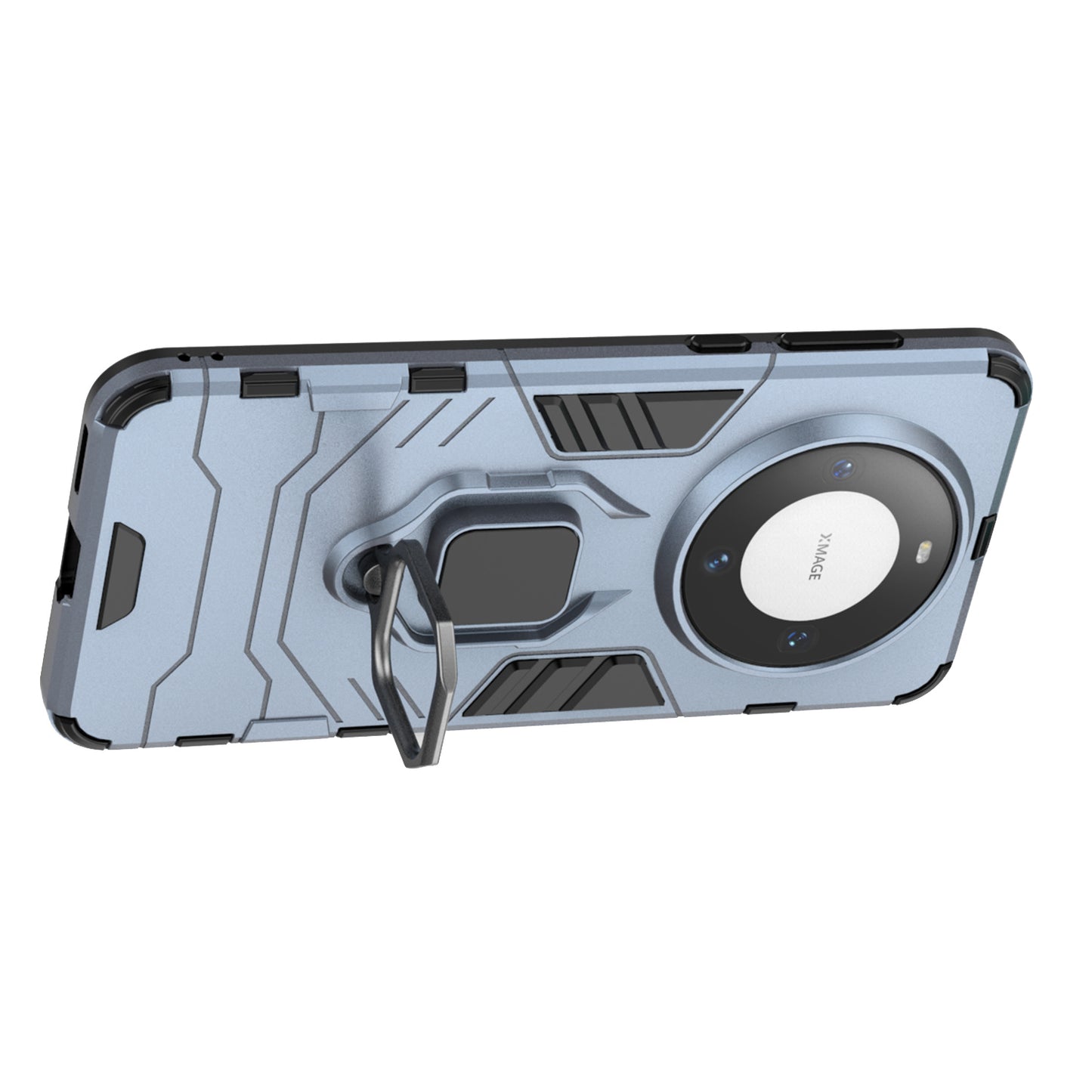 For Huawei Mate 60 Case TPU+PC Ring Holder Kickstand Phone Protective Cover