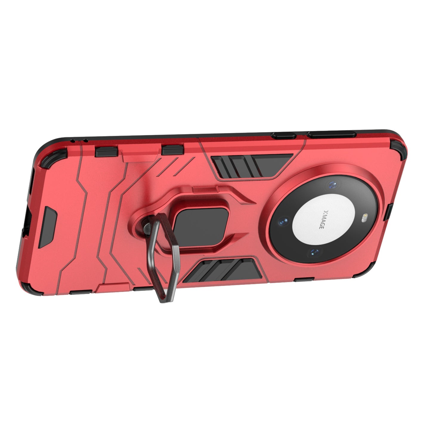 For Huawei Mate 60 Case TPU+PC Ring Holder Kickstand Phone Protective Cover