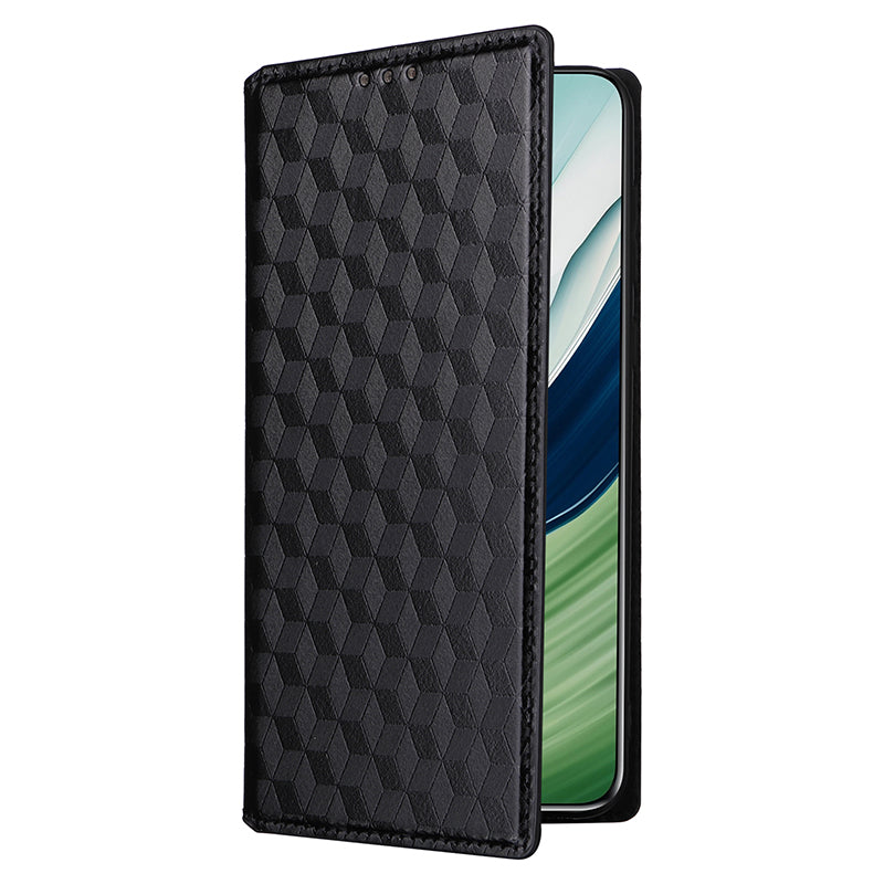 For Huawei Mate 60 Pro / Pro+ Cover Rhombus Imprinted Wallet PU Leather Phone Case
