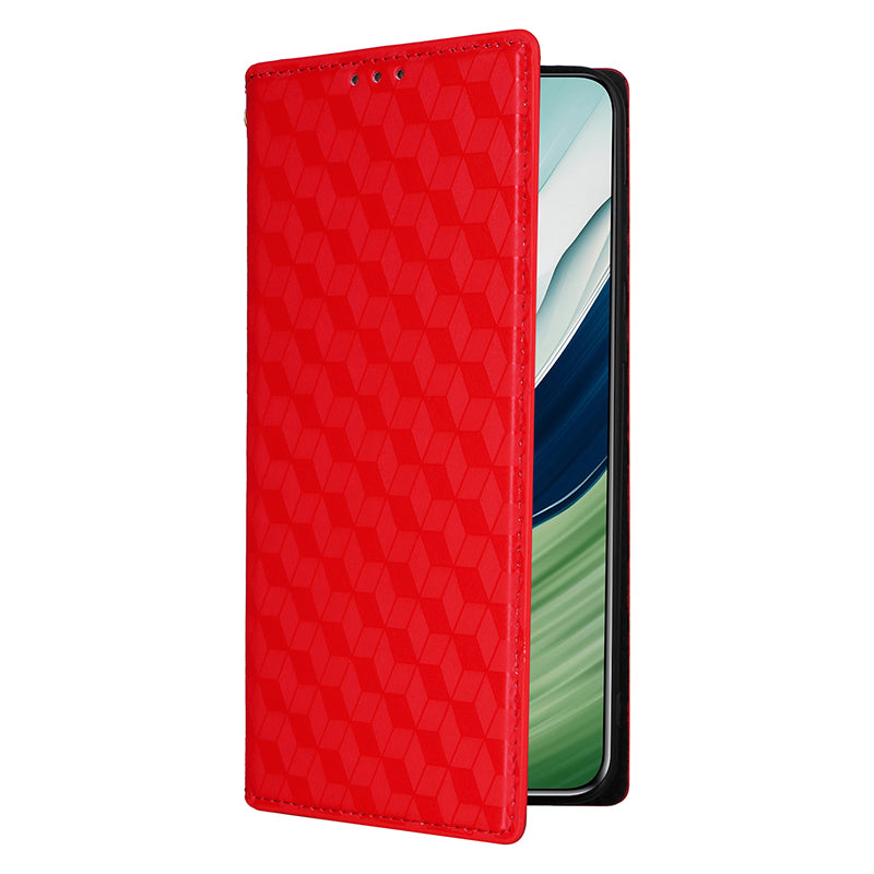 For Huawei Mate 60 Pro / Pro+ Cover Rhombus Imprinted Wallet PU Leather Phone Case