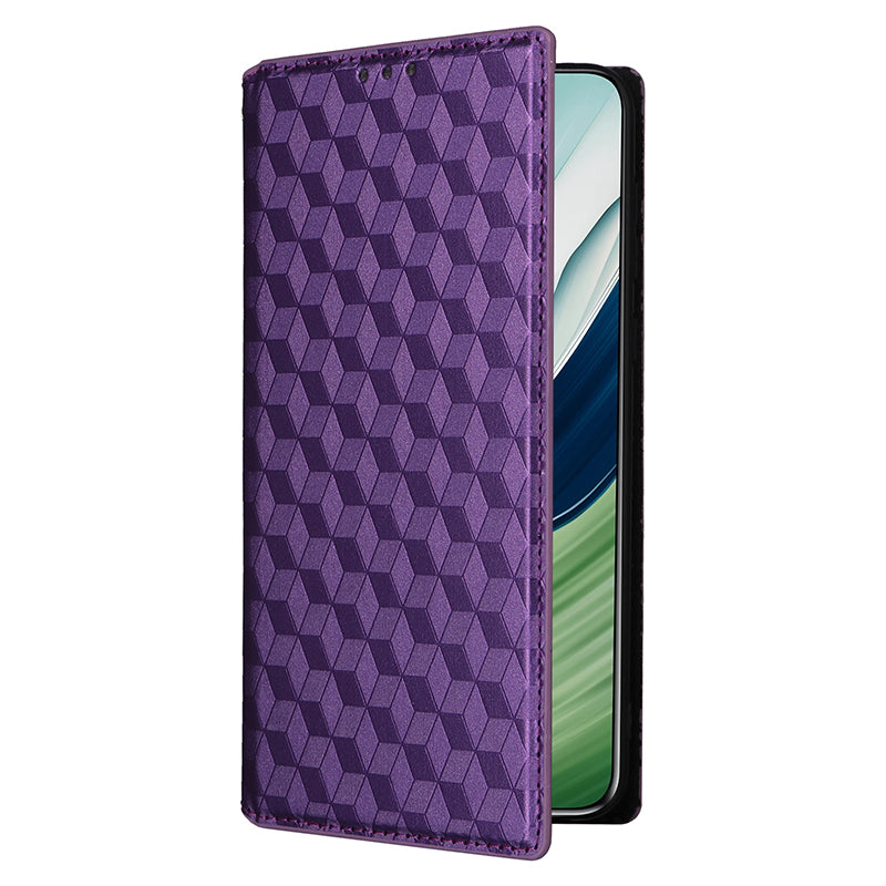 For Huawei Mate 60 Pro / Pro+ Cover Rhombus Imprinted Wallet PU Leather Phone Case