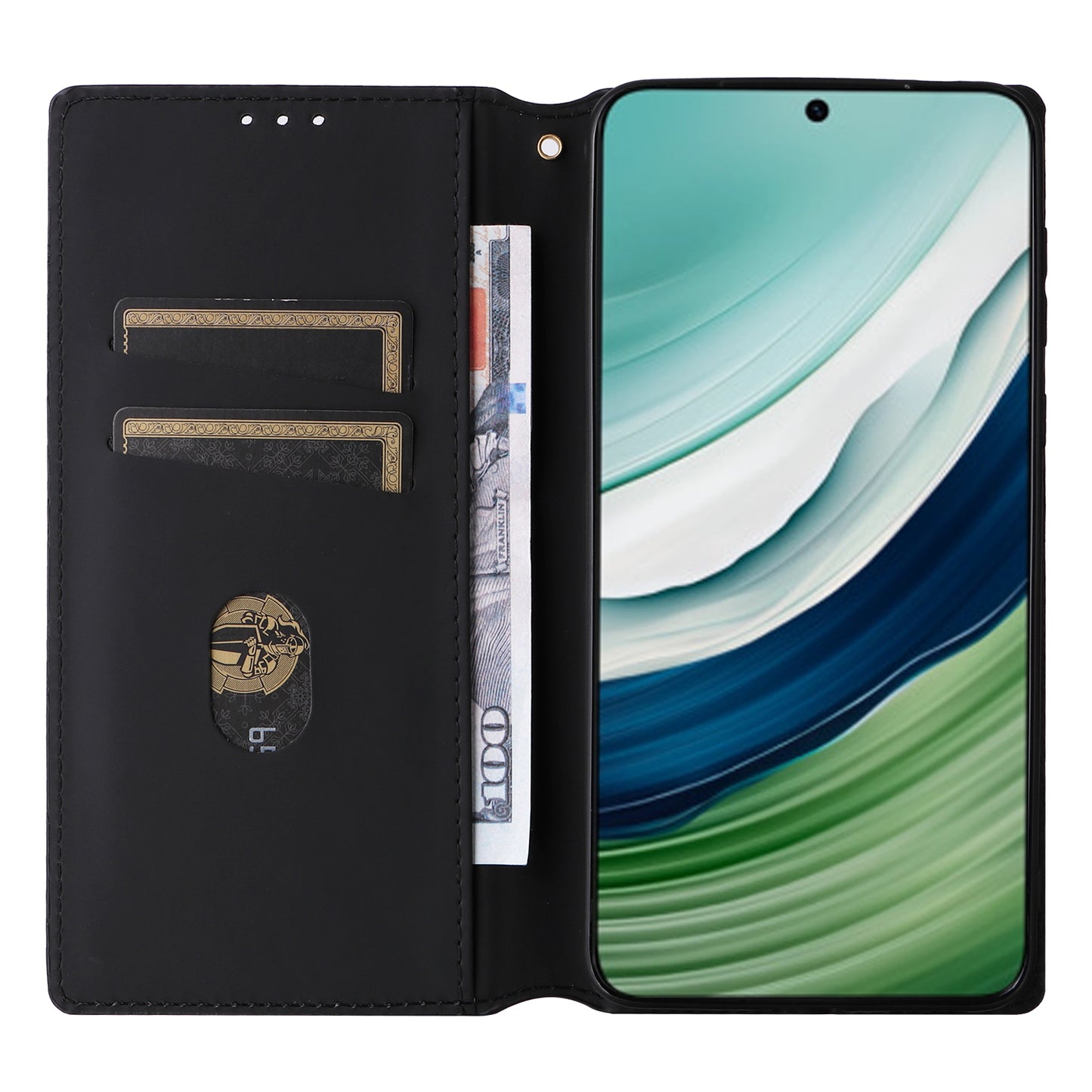 For Huawei Mate 60 Pro / Pro+ Cover Rhombus Imprinted Wallet PU Leather Phone Case