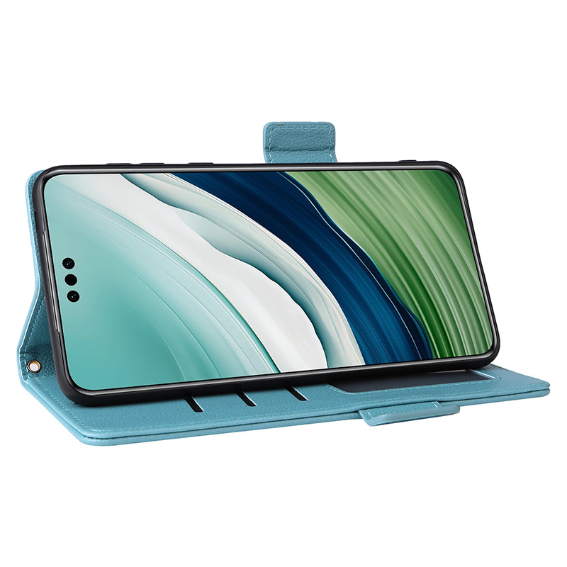 For Huawei Mate 60 Pro / Mate 60 Pro+ Case Leather Wallet Litchi Texture Phone Cover with Strap