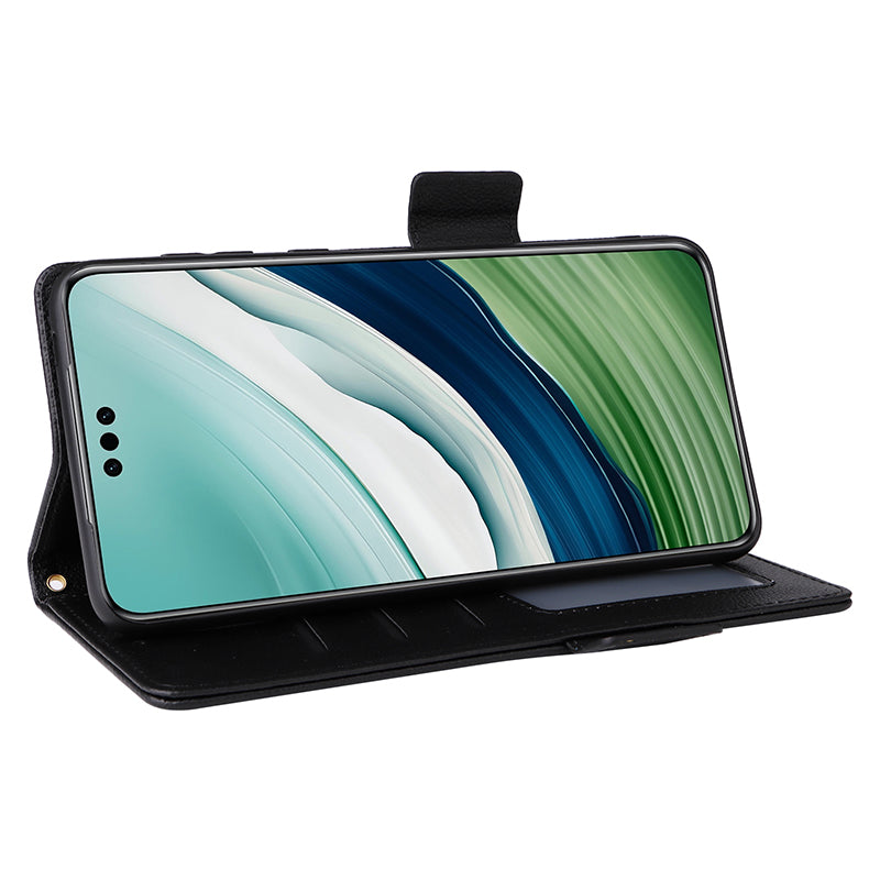 For Huawei Mate 60 Pro / Mate 60 Pro+ Case Leather Wallet Litchi Texture Phone Cover with Strap