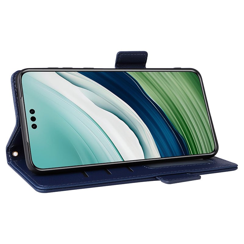 For Huawei Mate 60 Pro / Mate 60 Pro+ Case Leather Wallet Litchi Texture Phone Cover with Strap