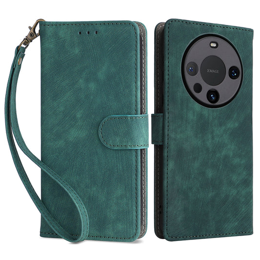 For Huawei Mate 60 Pro / Mate 60 Pro+ Case Leather RFID Blocking Wallet Phone Cover with Strap