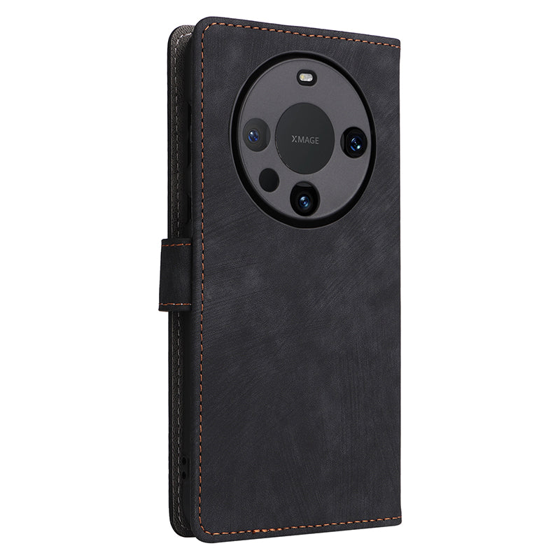 For Huawei Mate 60 Pro / Mate 60 Pro+ Case Leather RFID Blocking Wallet Phone Cover with Strap