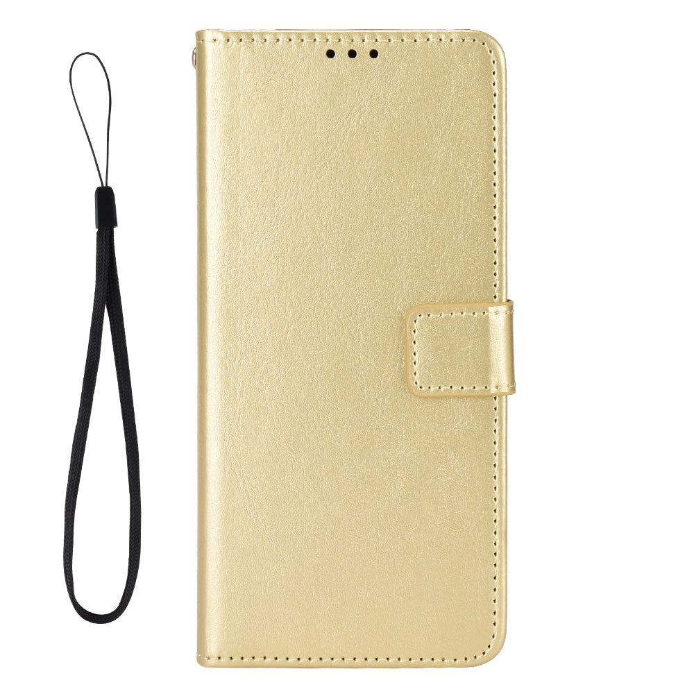 Phone Case for iPhone 15 Plus Cover Crazy Horse Texture Leather Wallet Stand Shell