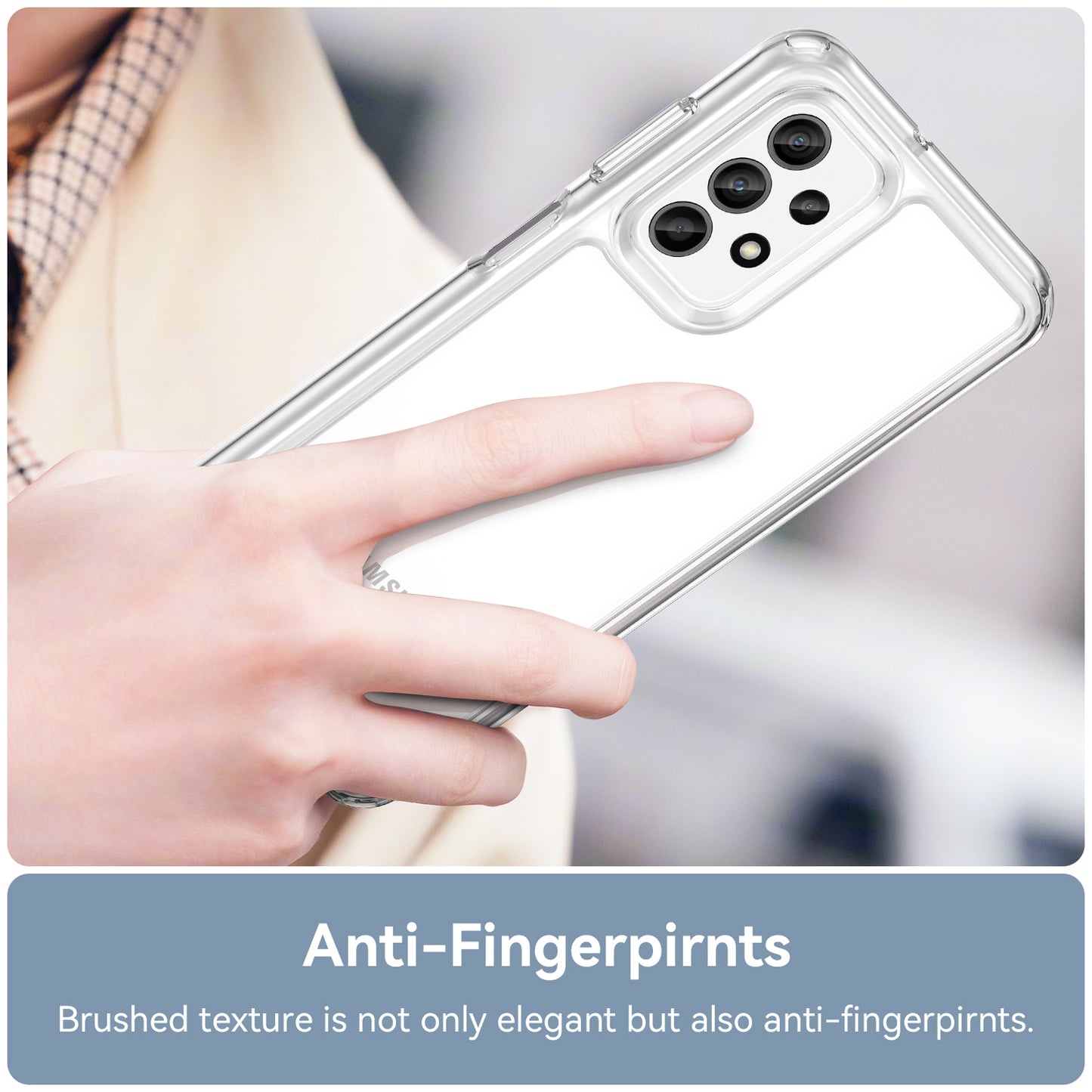 For Samsung Galaxy A23 4G / A23 5G (Global Version) Case Anti-scratch Clear Phone Cover (Big Rear Lens Hole)
