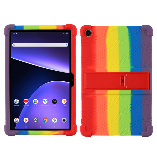 Protective Cover for Realme Pad 10.4-inch, PC Kickstand Scratch Resistant Soft Silicone Tablet Case