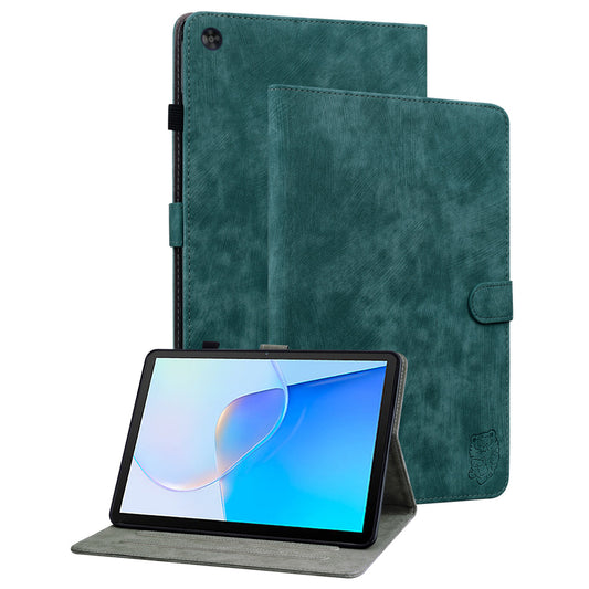 For Huawei MatePad SE 10.4 inch Imprinted Cute Tiger Pattern PU Leather Stand Case Card Holder Design Flip Tablet Cover