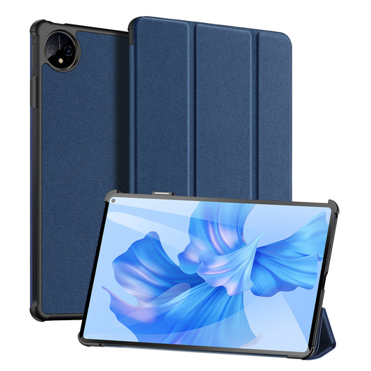 DUX DUCIS Domo Series For Huawei MatePad Pro 11 (2022) PU Leather Protective Tablet Cover Trifold Stand Anti-drop Scratch-resistant Folio Flip Tablet Case