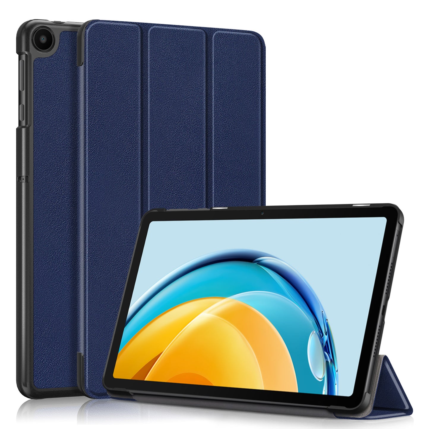 For Huawei MatePad SE 10.4-inch PU Leather Tablet Case Tri-fold Stand Anti-drop Tablet Cover