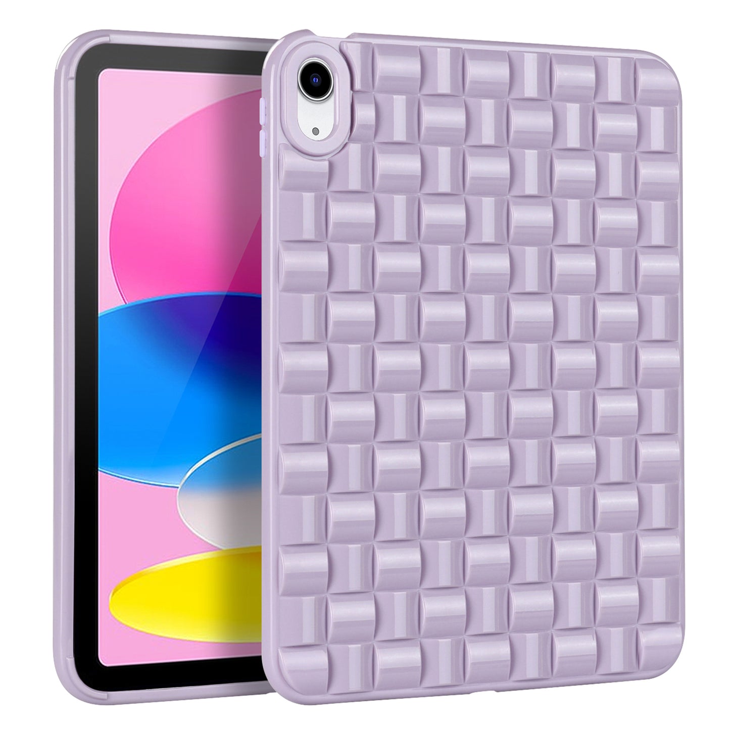 For iPad 10.9 (2022) Ice Cube Design Flexible TPU Tablet Case Anti-drop Back Cover