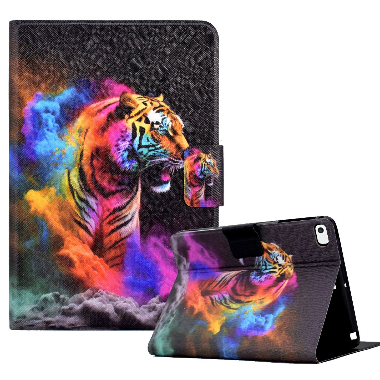 For iPad Air (2013) / Air 2 / iPad 9.7-inch (2017) / (2018) Case Pattern Printed Leather Flip Cover Anti-Drop Tablet Shell