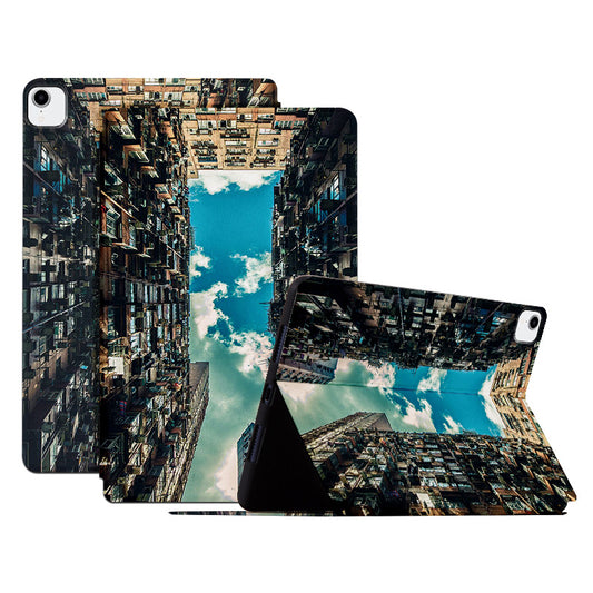 For iPad Pro 11-inch (2018) / (2020) / (2021) / (2022) PU Leather Case Anti-Drop Pattern Printing Tablet Cover with Stand