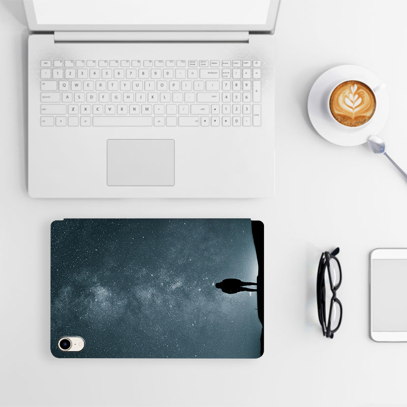 For iPad mini (2021) Protective Tablet Case with Stand Pattern Printing PU Leather Flip Cover