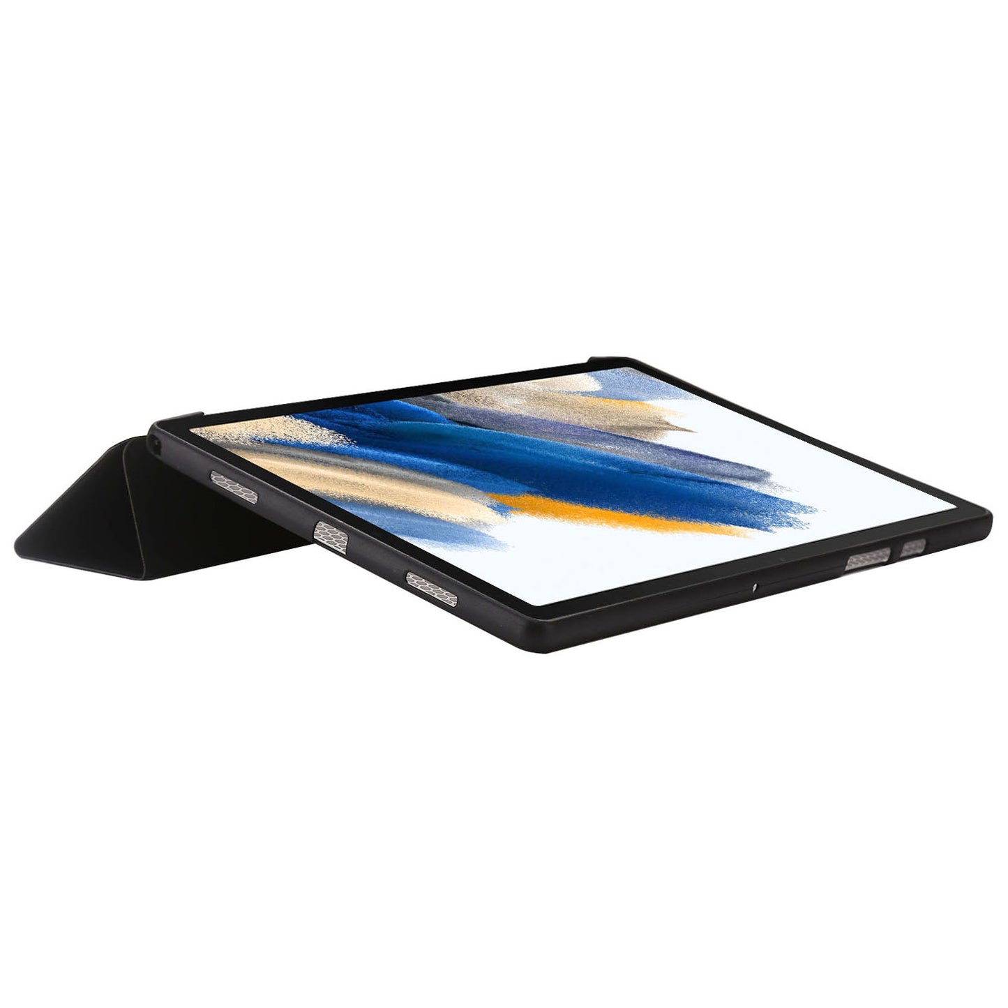 For Huawei MatePad SE 10.4-inch PU Leather + Silicone Tri-fold Stand Cover Tablet Shockproof Case