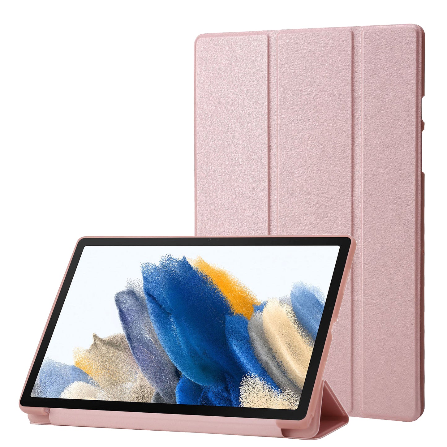 For Huawei MatePad SE 10.4-inch PU Leather + Silicone Tri-fold Stand Cover Tablet Shockproof Case