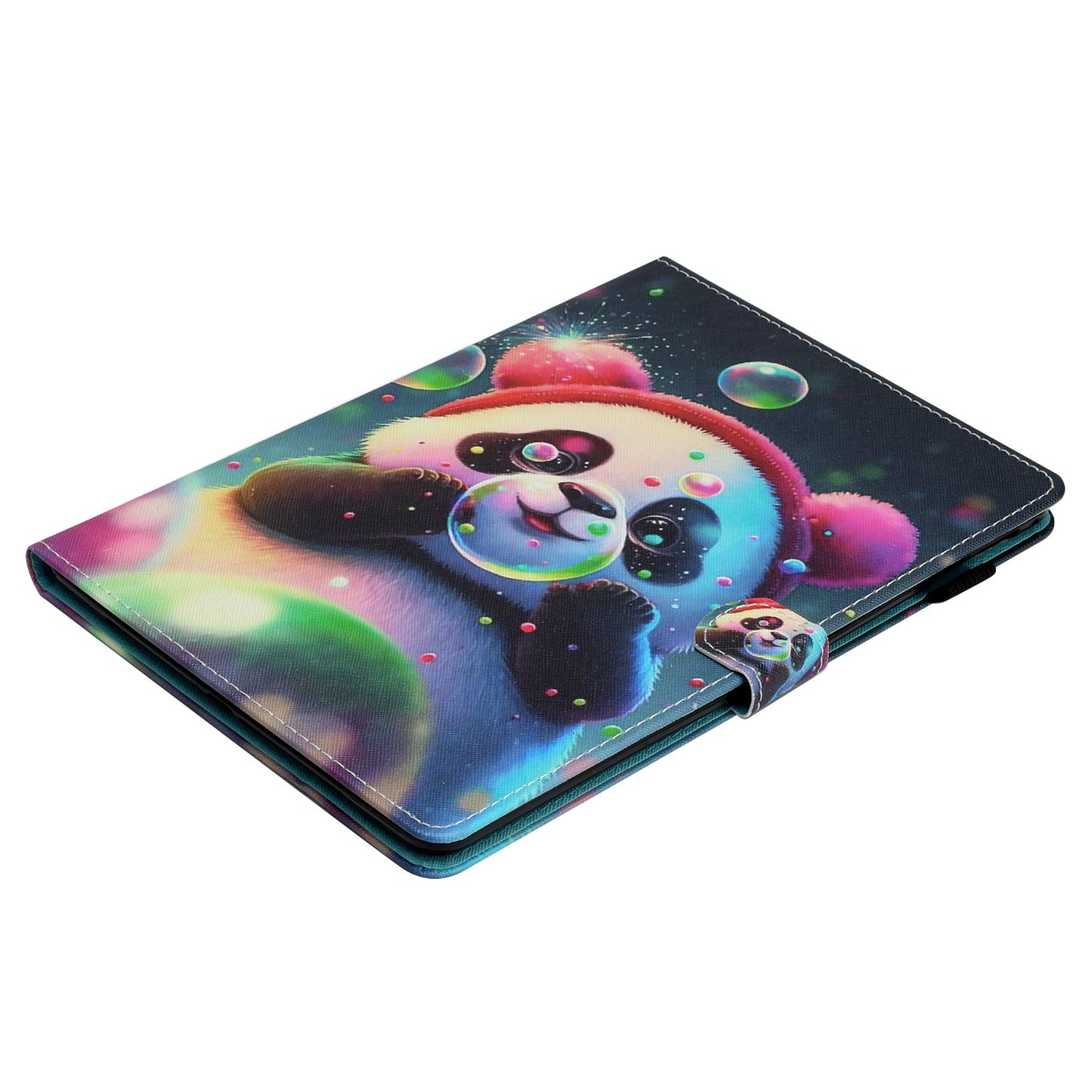 For Amazon Fire 7 (2015) / (2017) / (2019) PU Leather E-reader Case Pattern Printing Stand Card Holder Cover