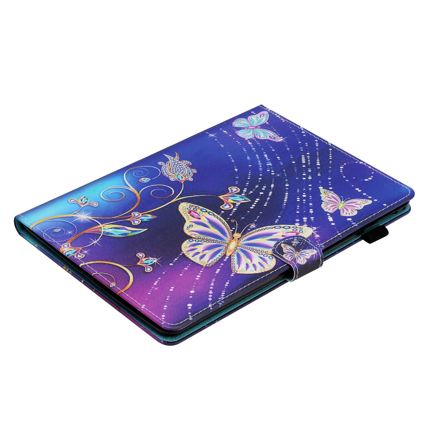 Protective Case for Lenovo Tab M10 Plus (3rd Gen) Pattern Printing Tablet Shell Anti-Fall PU Leather Flip Cover