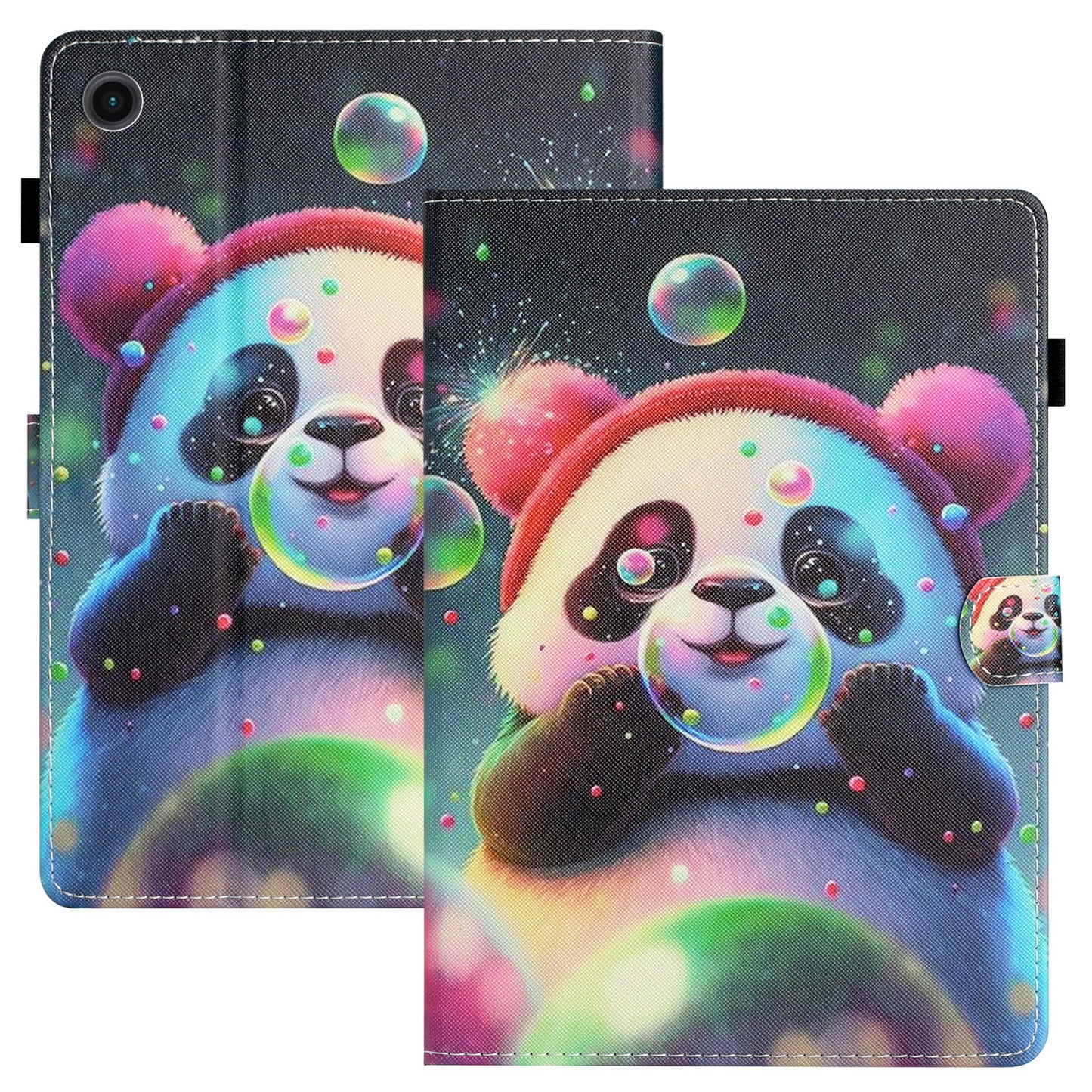 Protective Case for Lenovo Tab M10 Plus (3rd Gen) Pattern Printing Tablet Shell Anti-Fall PU Leather Flip Cover