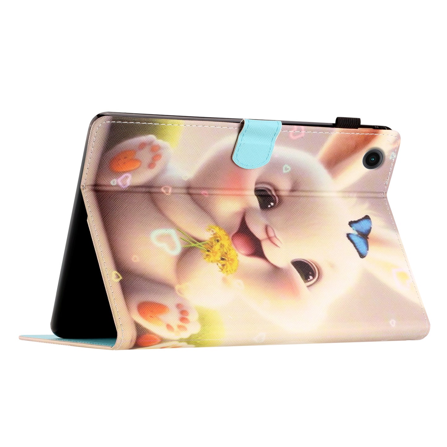Protective Case for Lenovo Tab M10 Plus (3rd Gen) Pattern Printing Tablet Shell Anti-Fall PU Leather Flip Cover