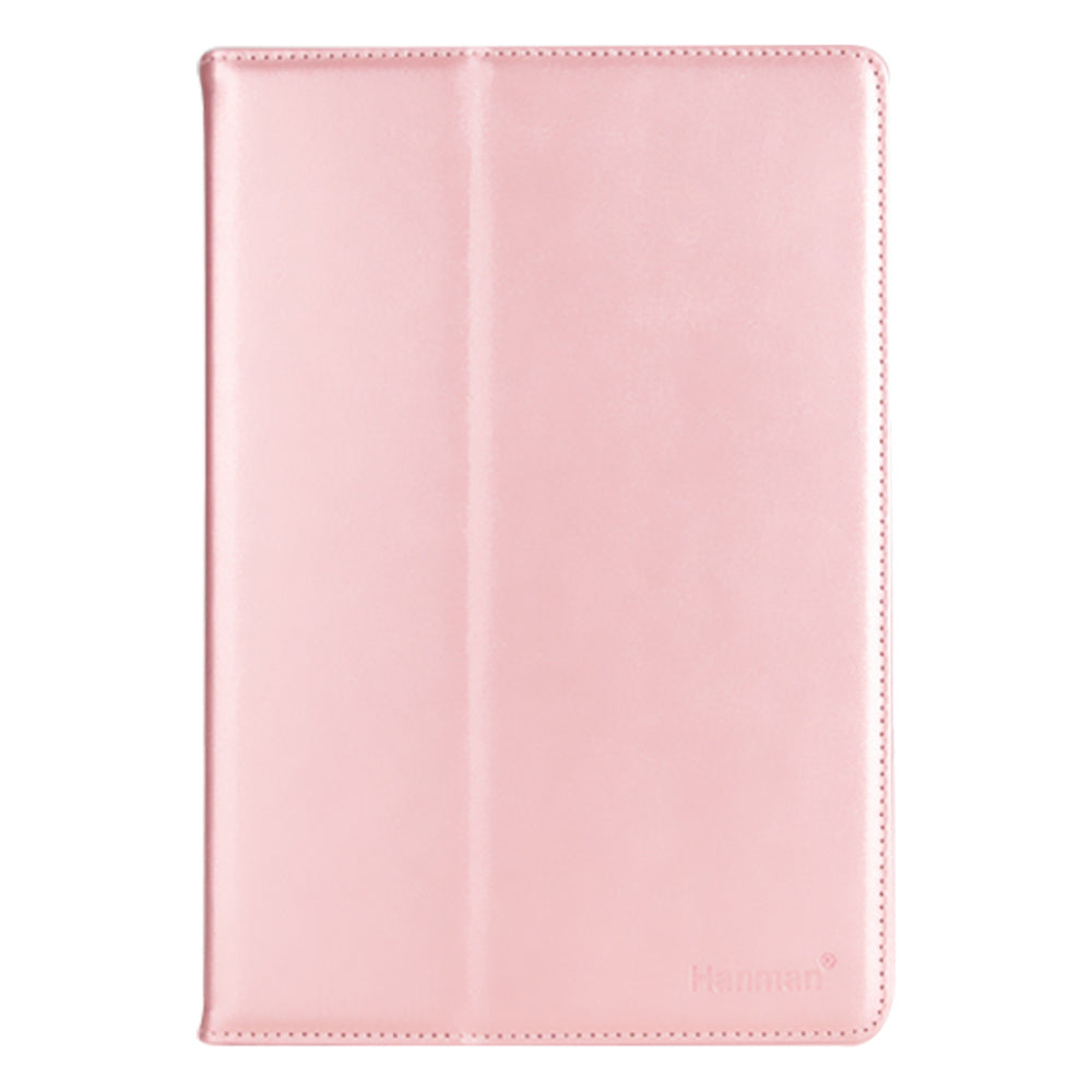 HANMAN Leather Flip Cover for 10 inch Tablet Case Anti-Scratch 4 Buckle Tablet Protector with Card Slot, Wallet