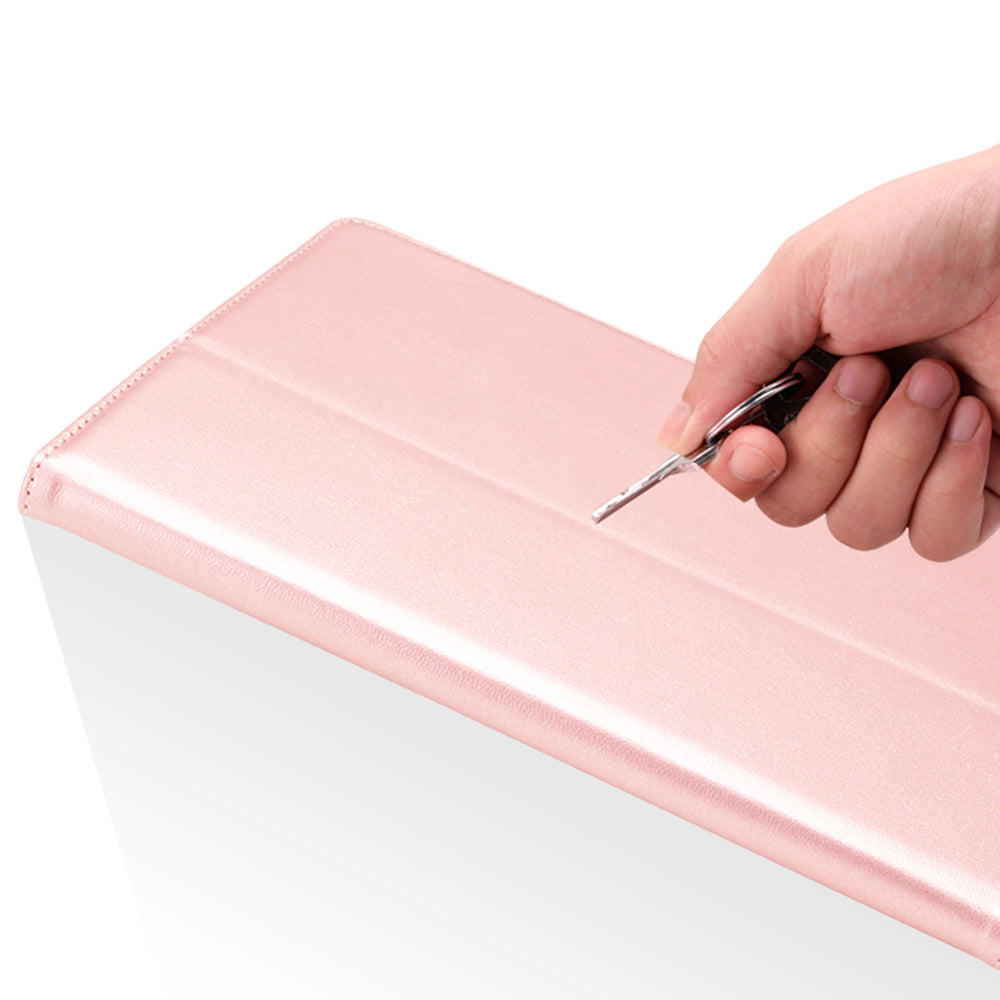 HANMAN Leather Flip Cover for 10 inch Tablet Case Anti-Scratch 4 Buckle Tablet Protector with Card Slot, Wallet