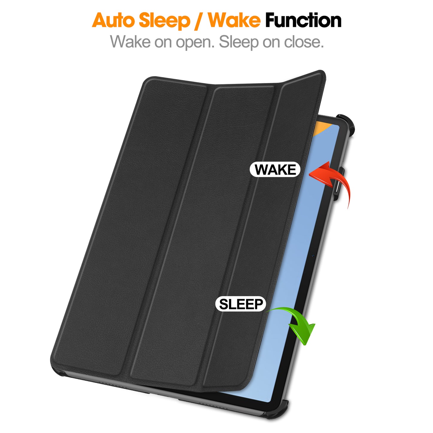 For Huawei MatePad 11 (2023) Tri-fold Stand PU Leather Tablet Case Auto Wake / Sleep Tablet Cover